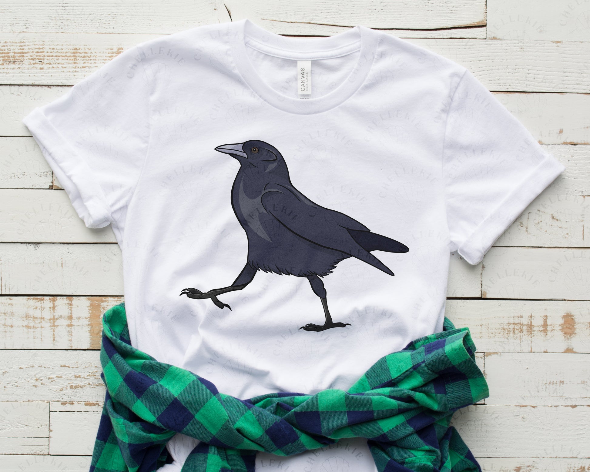 Cartoon Crow Friend T-Shirt - Chellekie Creations