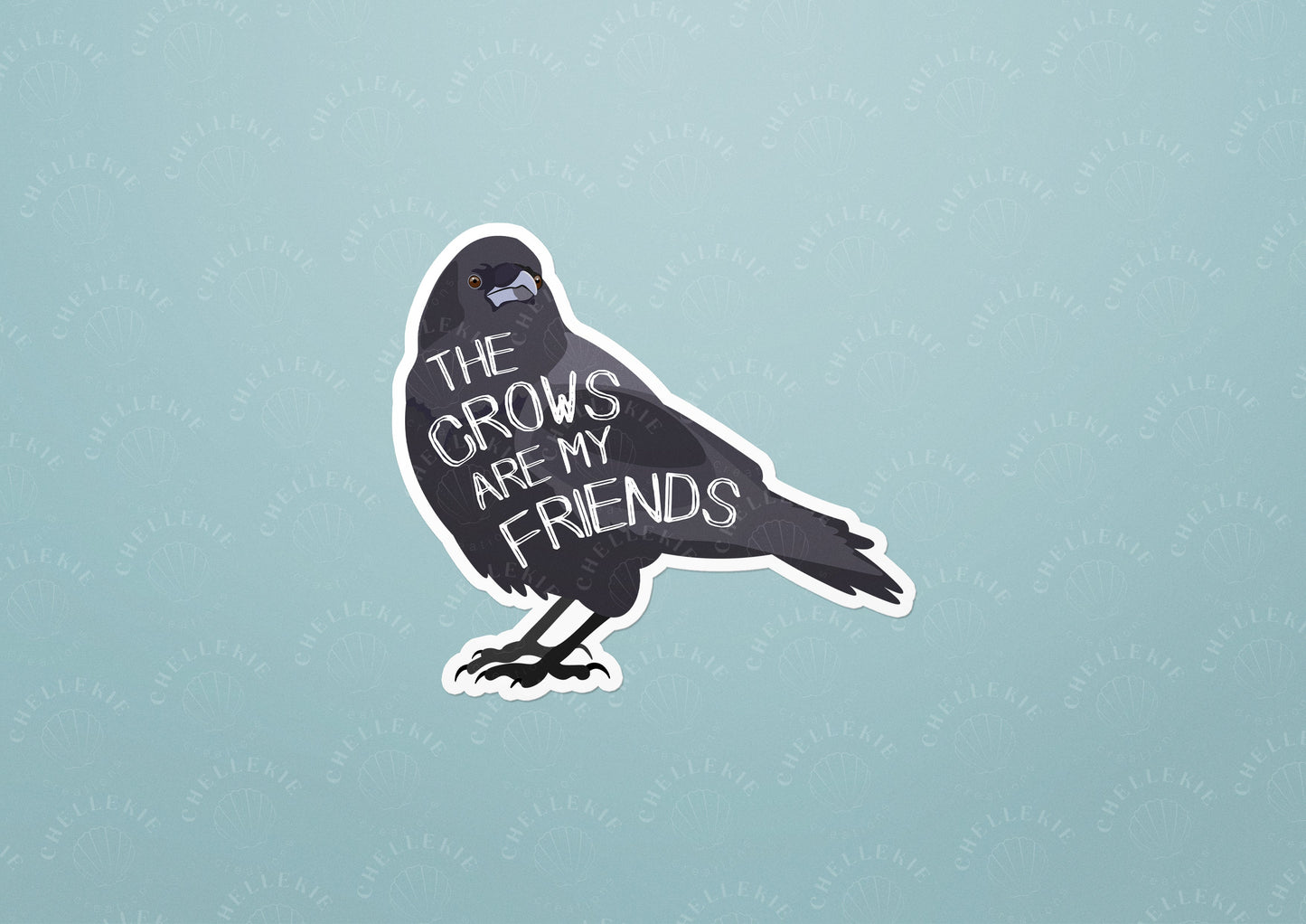 Crow Friends "Bestsellers" Set of 3 Vinyl Stickers - Chellekie Creations