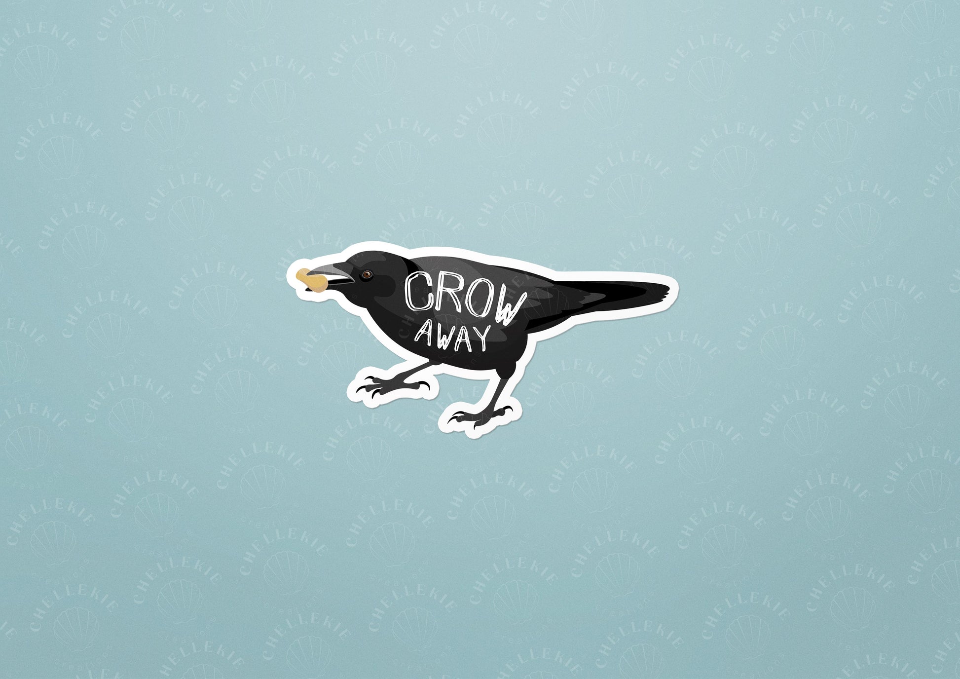 "Crow Friends" Set of 11 Vinyl Stickers - Chellekie Creations