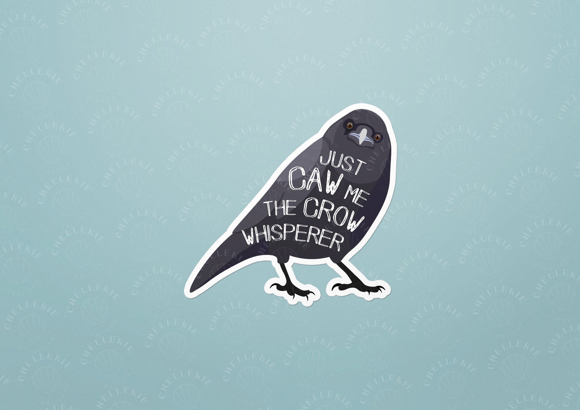 "Crow Friends" Set of 11 Vinyl Stickers - Chellekie Creations