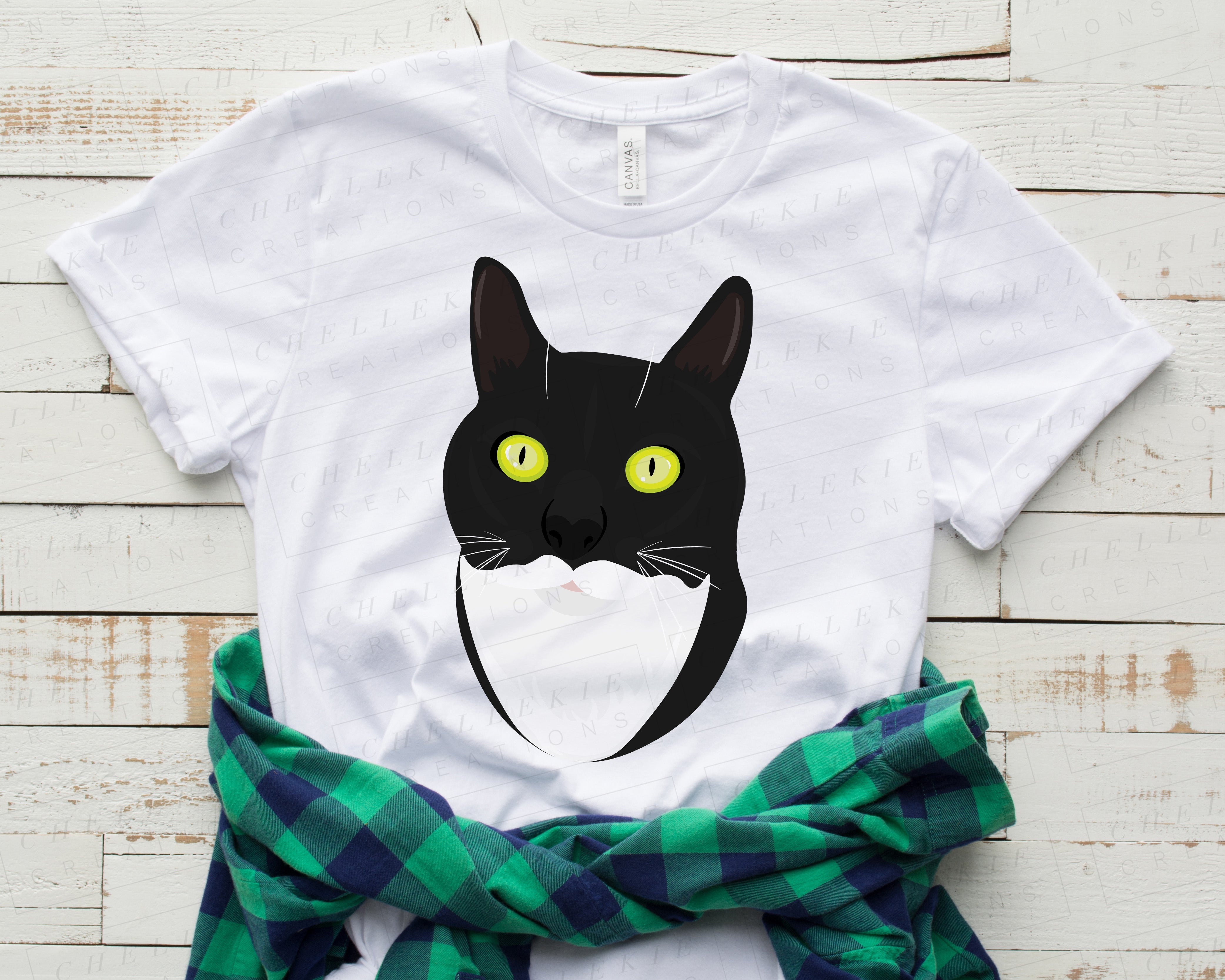 Tuxedo store cat shirt